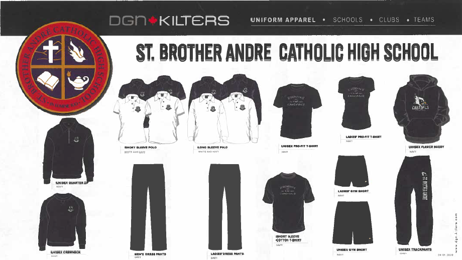 Uniform Flyer page 2 – St. Brother André Catholic High School