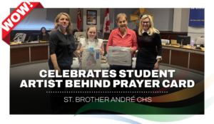 YCDSB Celebrates Student Artist Behind St. Joseph the Worker Prayer Card